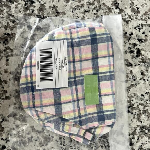 NEW Janie & Jack Plaid Newsboy Hat Size 2T to 3T - Picture 2 of 6